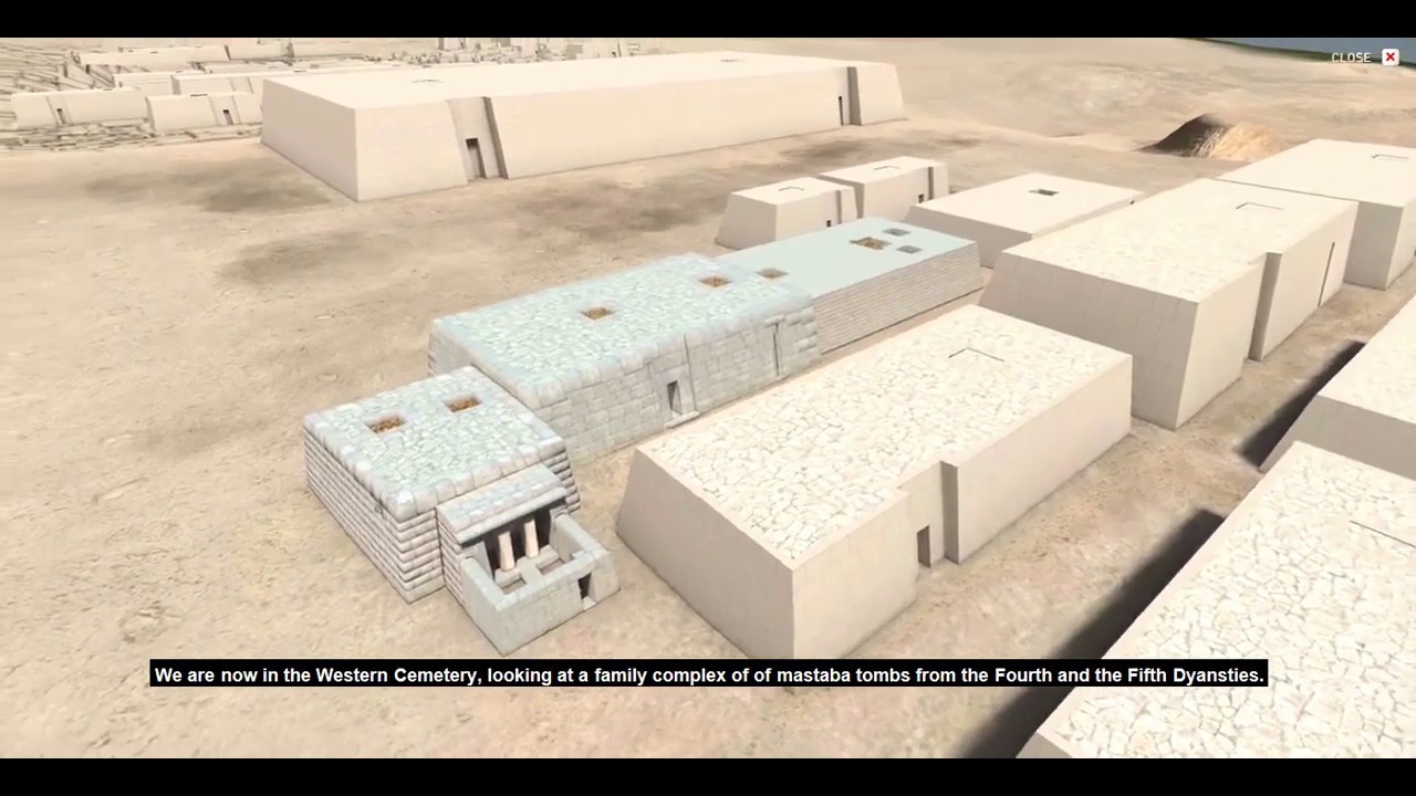 DIGITAL GIZA: Giza 3D - Tour of Family Tomb Complex G 2100