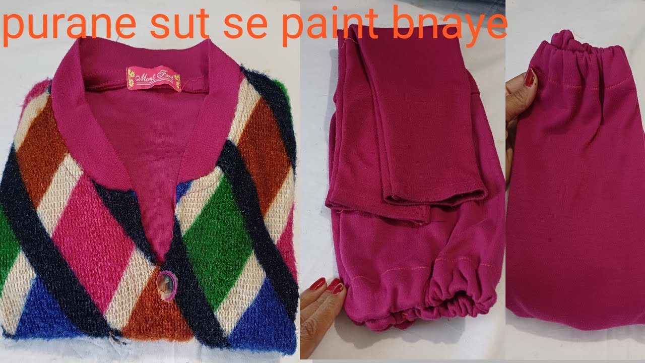 Uni kurti se paint bnaye cutting and stitching 
