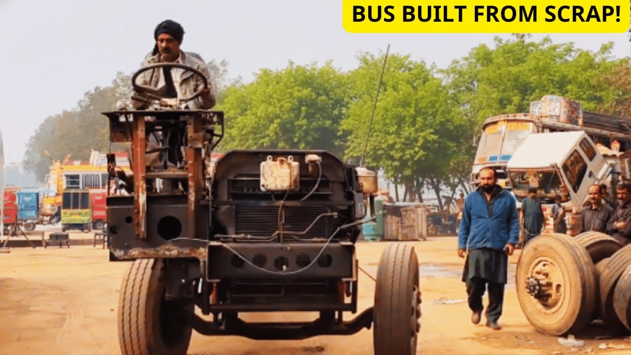 How They Build A Bus From Scratch: Incredible Handcrafted Vehicles In [Insert Location - Pakistan]