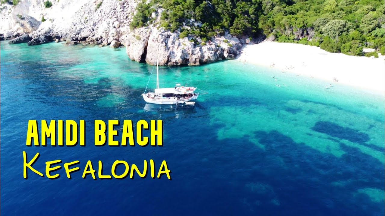The hidden paradise in Kefalonia - Amidi beach 4K cinematic drone video
