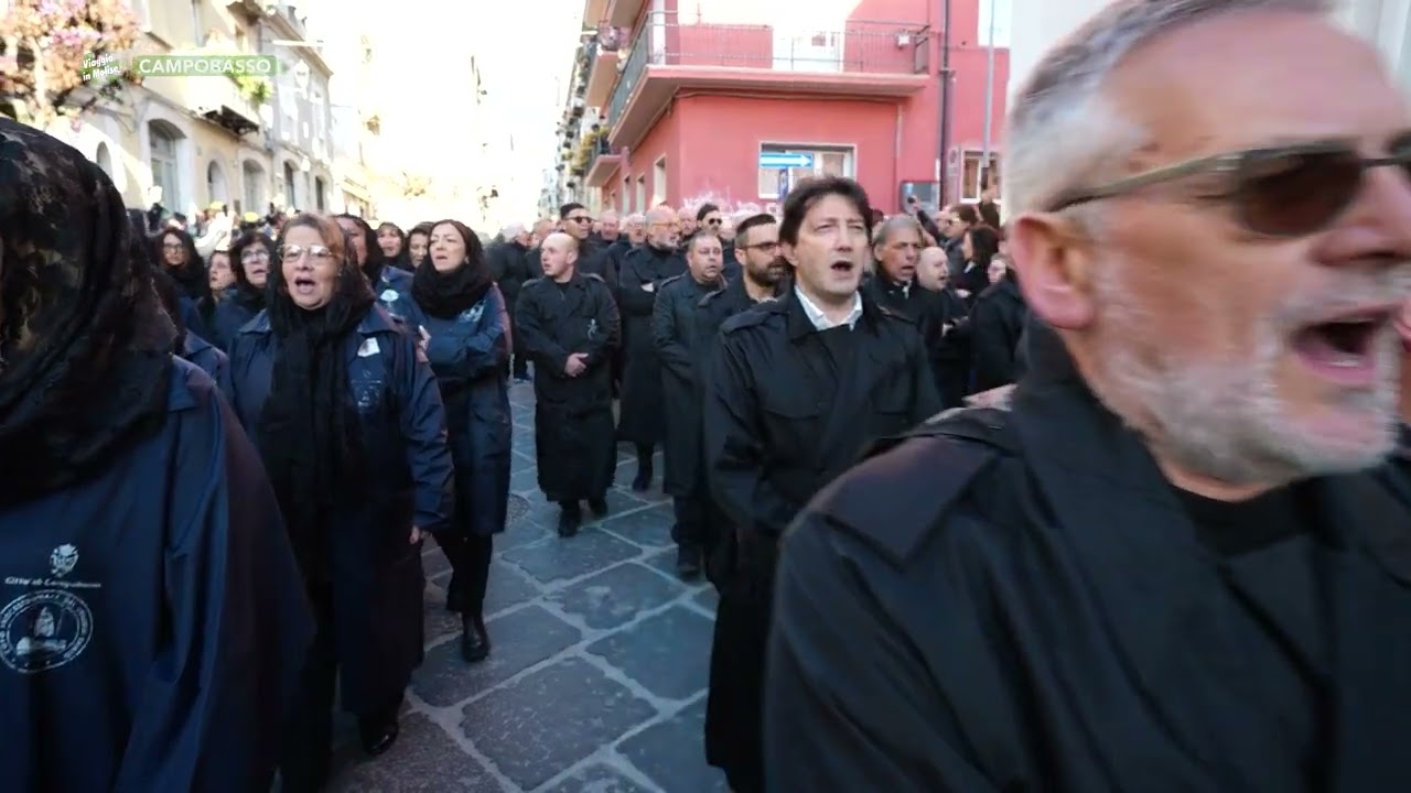 Campobasso, Processione del Venerdì Santo, l'emozione del Teco Vorrei, Clip 0060