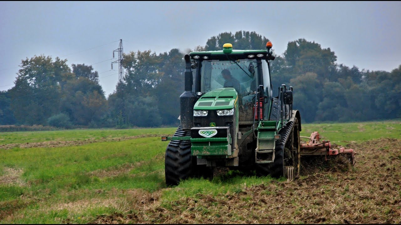 John Deere 8360 RT & 2x New Holland T7040 (Oragro) hnojenie 2014