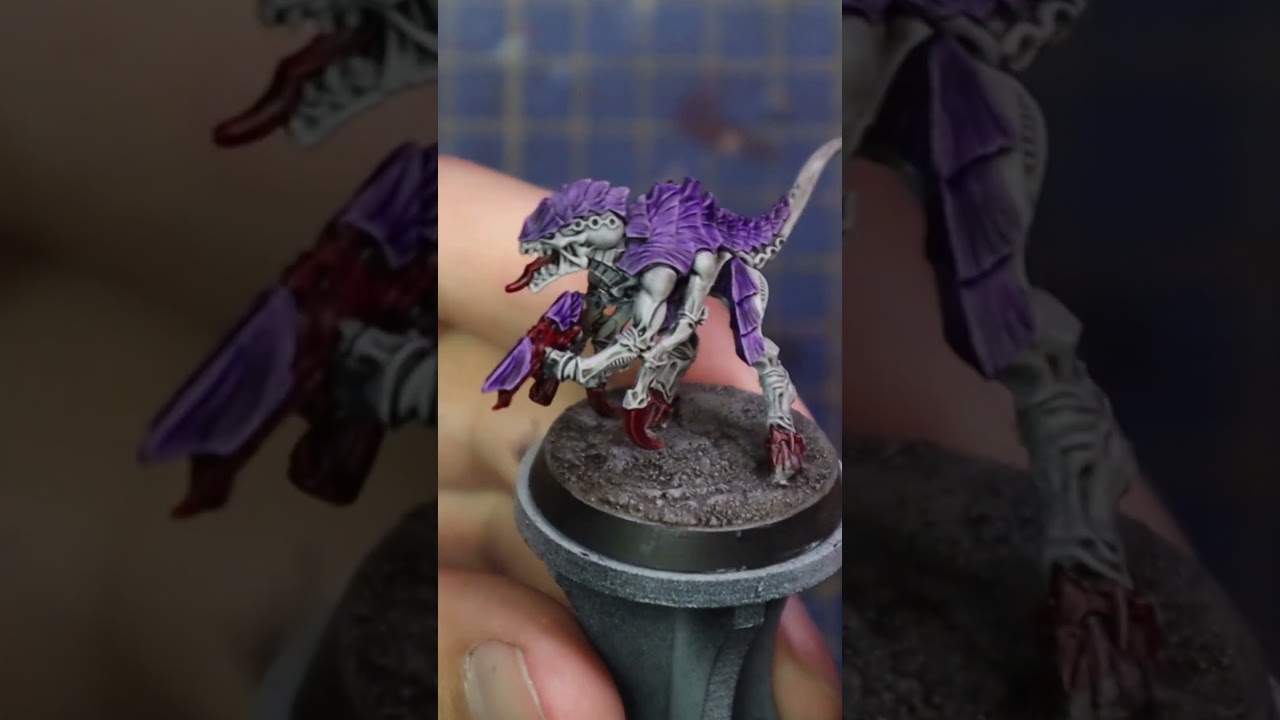 Speedpaint Tyranid Hive Fleet Leviathan for #new40k with Contrast Paint!