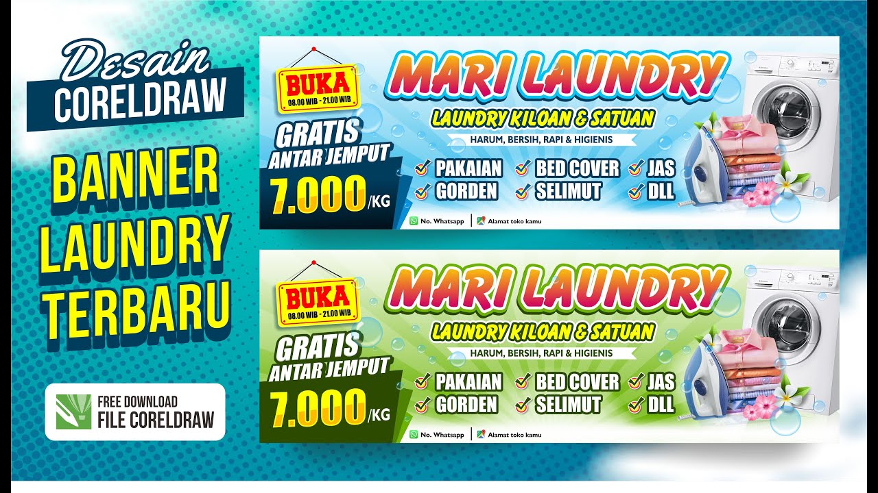 Learn Corel Draw Design: How to Make the Latest Laundry Banners