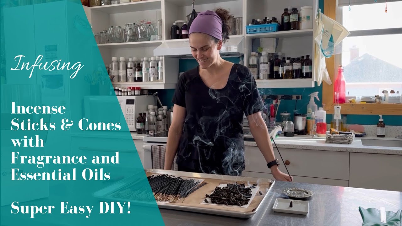 Infusing DIY incense sticks and cones!