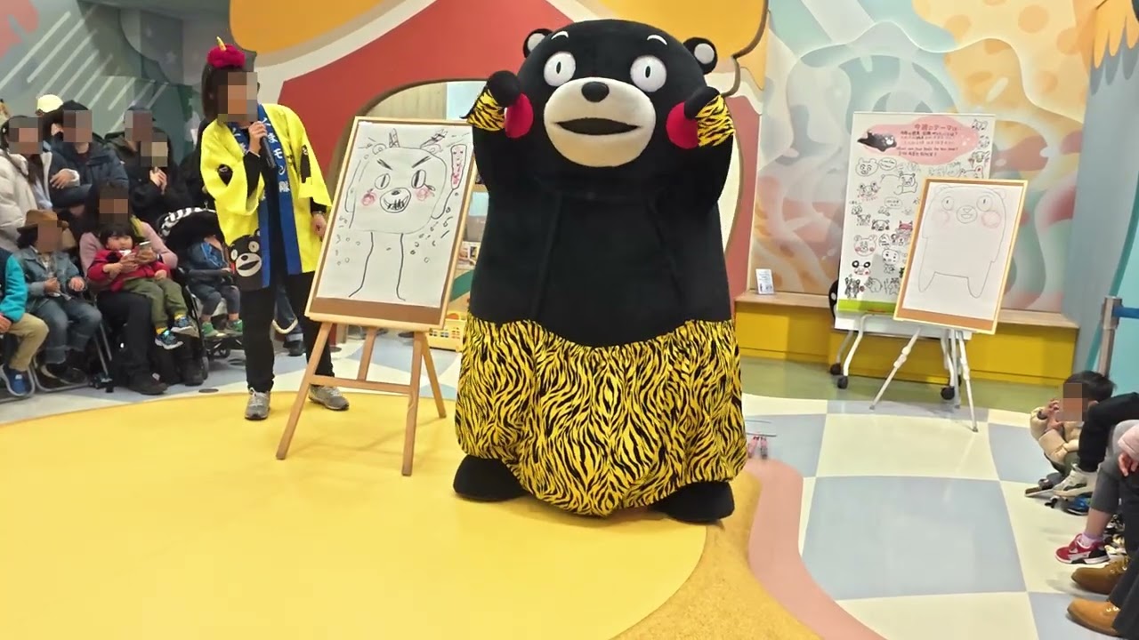 【山都町バスツアー二次会ｗ】【くまモンスクエア】くまモン鬼モン！鬼のパンツに金棒やら太鼓やらしのばせてｗおえかきコーナー！！