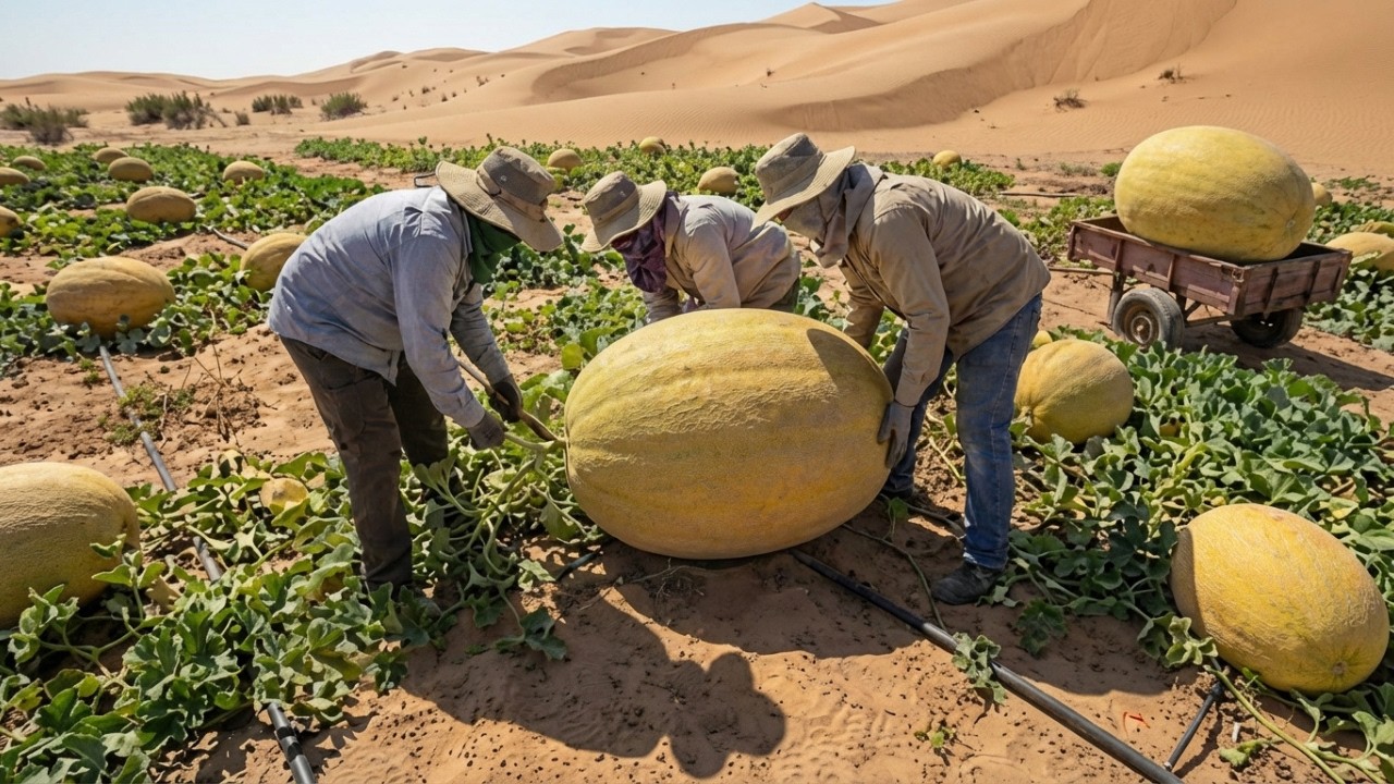 50°C Desert Cantaloupe Experiment – Can Sweet Melons Survive Extreme Heat?