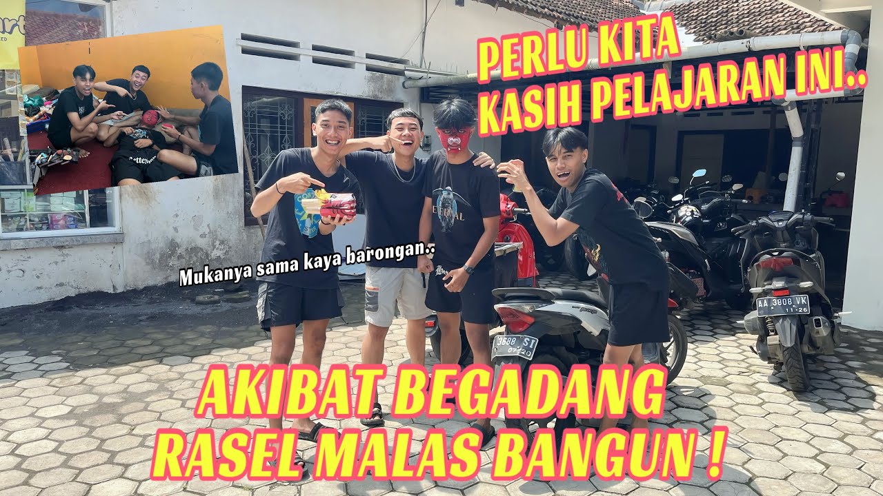 CORET-CORET MUKA RASEL !! Waktunya kerja malah tidur.