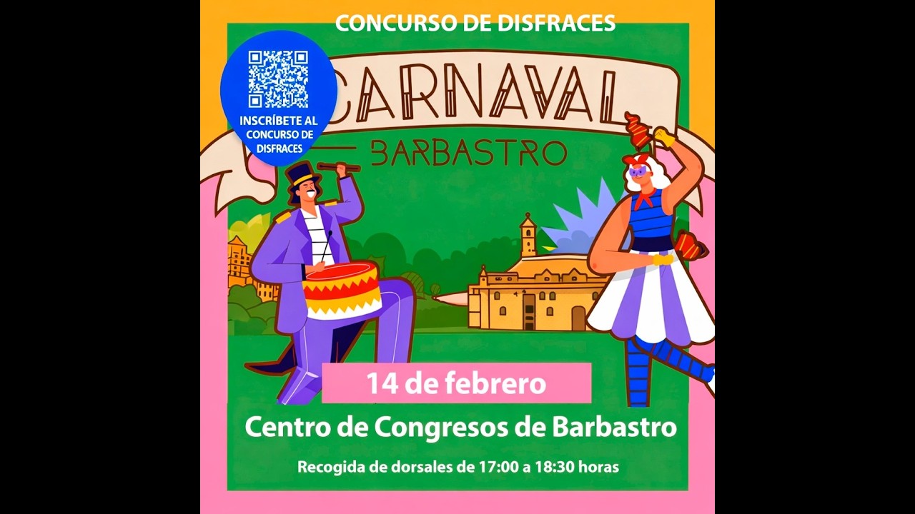 Barbastro  celebra el Carnaval  el 13 y 14 de febrero 2026