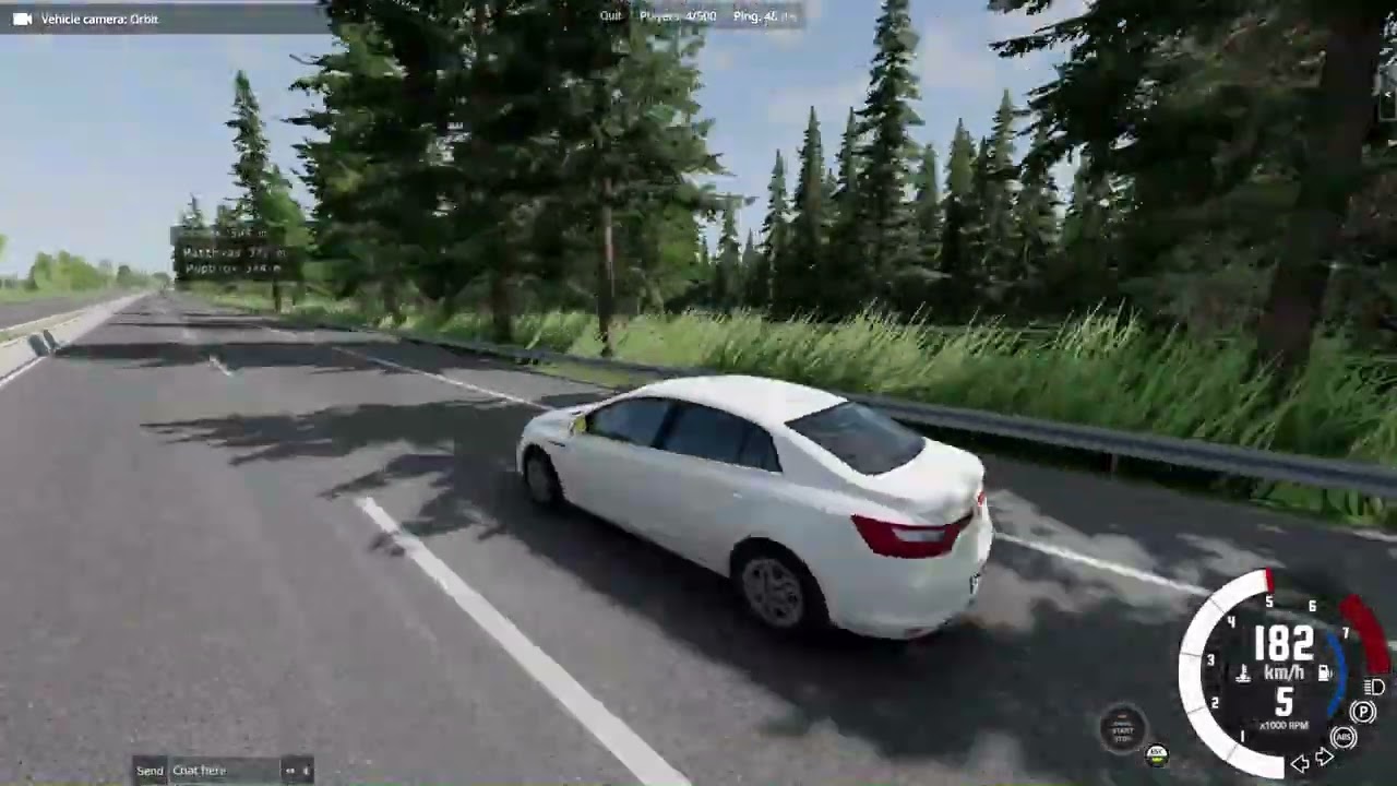 BeamNG.drive: Pushing Renault Megane IV 1.6 SCe on German Autobahn