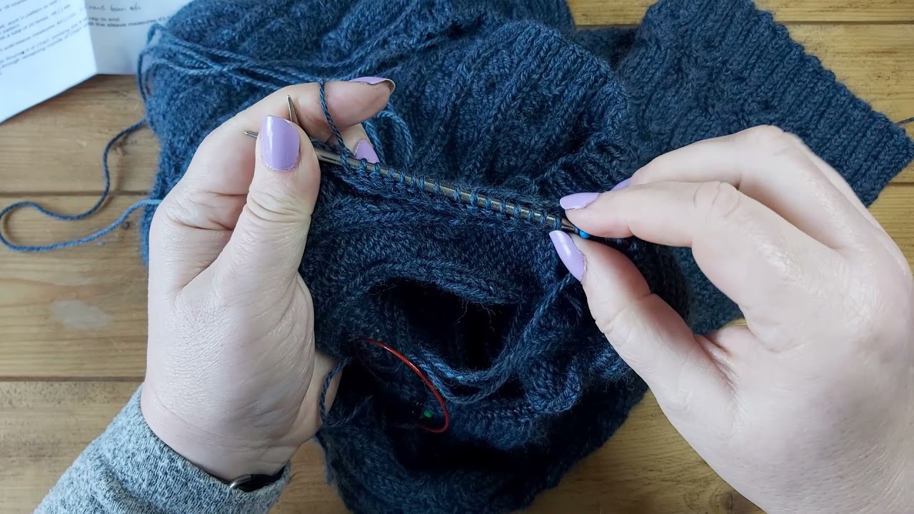 How To Knit A Short Row Sleeve Cap