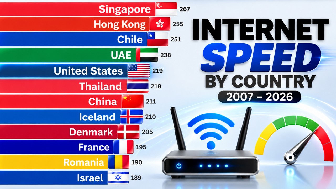 Which Country Has the FASTEST Internet in the World? (2007&ndash;2026)