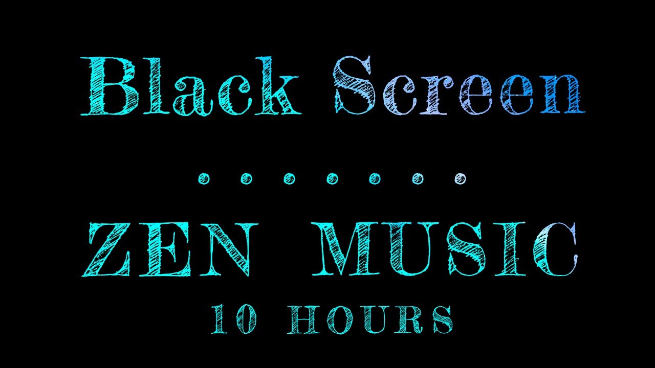 Zen Music For Relaxation And Sleep | Black Screen Sleeping Music | Piano Music