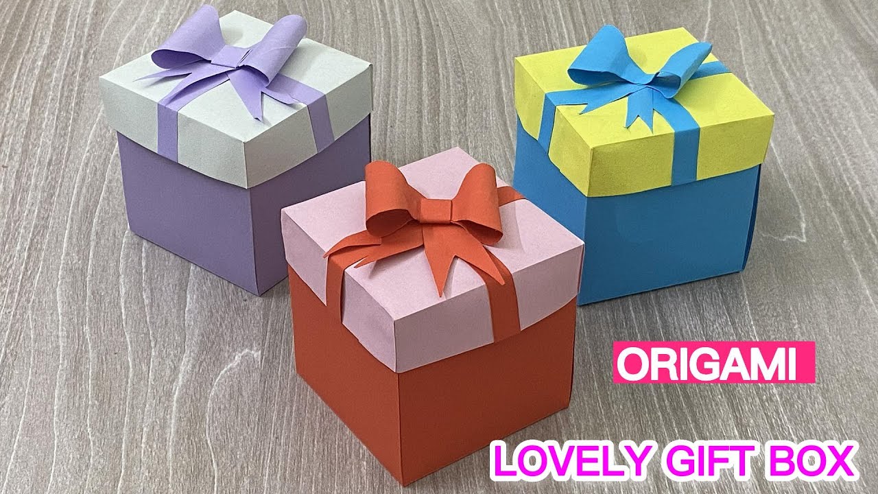 DIY Gift Box Tutorial | Simple & Cute Paper Craft | Origami Steps With Me!