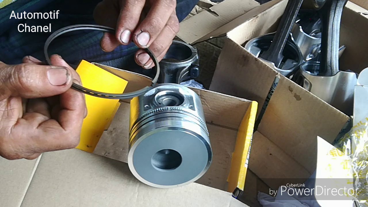 pasang ring piston mazda/ford t3500#automotif chanel