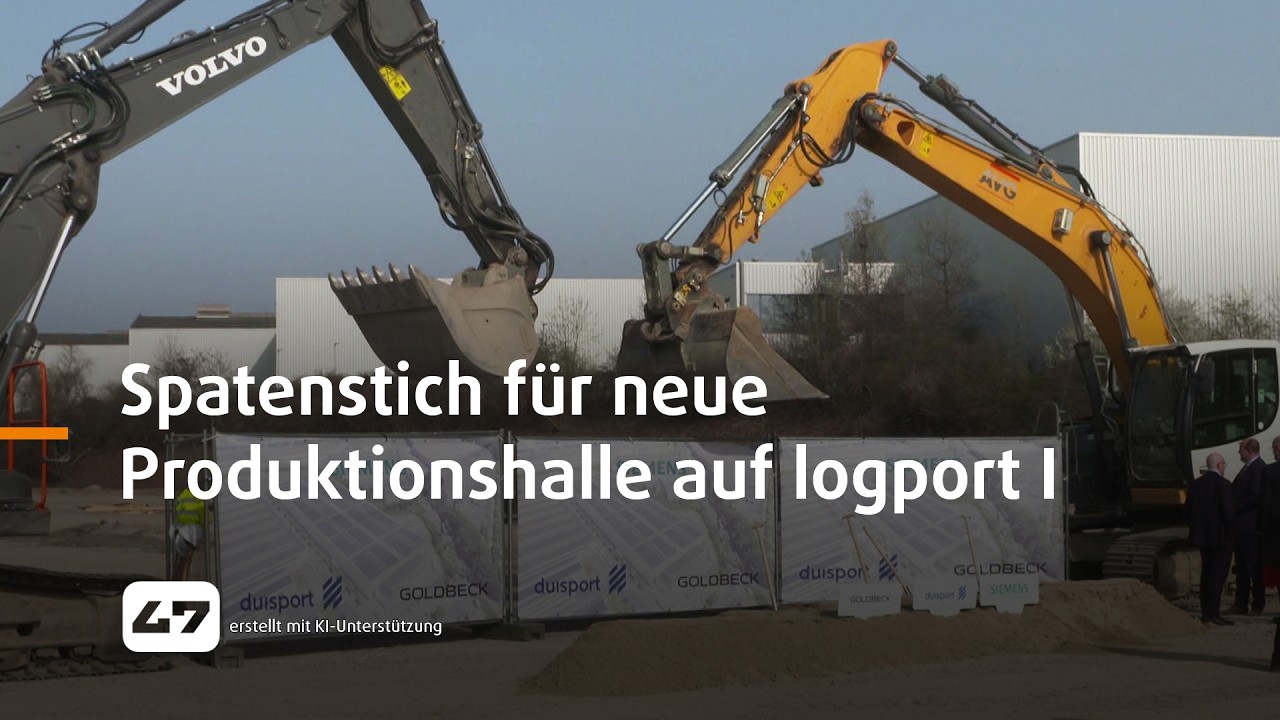 STUDIO 47 .live | SPATENSTICH F&Uuml;R NEUE PRODUKTIONSHALLE AUF LOGPORT I