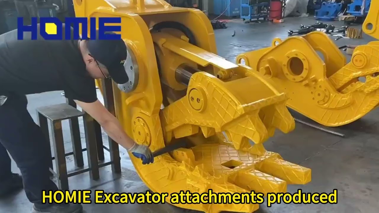 HOMIE Excavator Hydraulic Attachments: Full Range for Demolition & Recycling (Factory Tour)