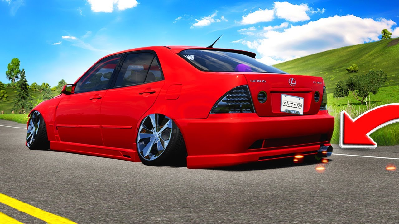 Езда на статичных автомобилях по самым ужасным дорогам в BeamNG Drive.