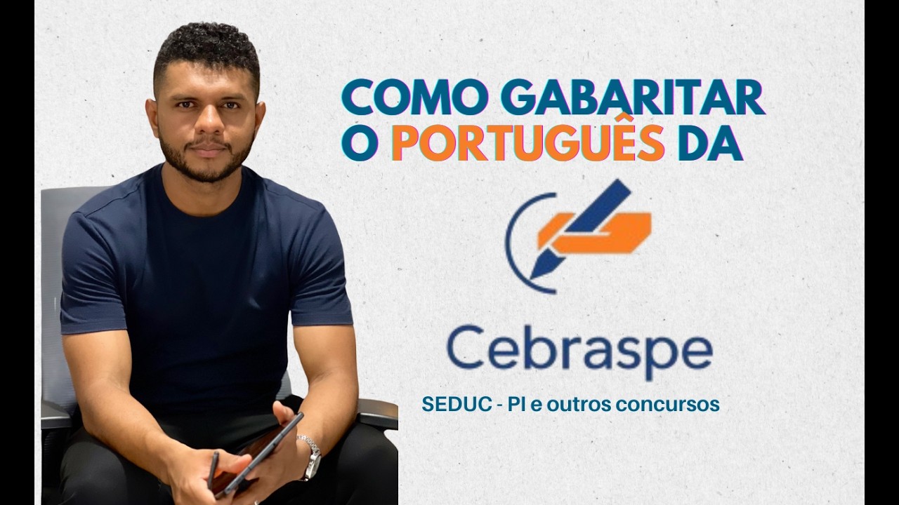 Português CEBRASPE - Resolução de questões - SEDUC PI e outros concursos