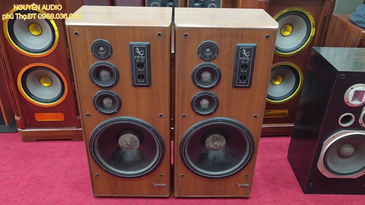 Xả kho loa Mỹ infiniti SM 152 vàng giá 16 tr zin nguyên bản chất âm sâu mềm chi tiết. 
