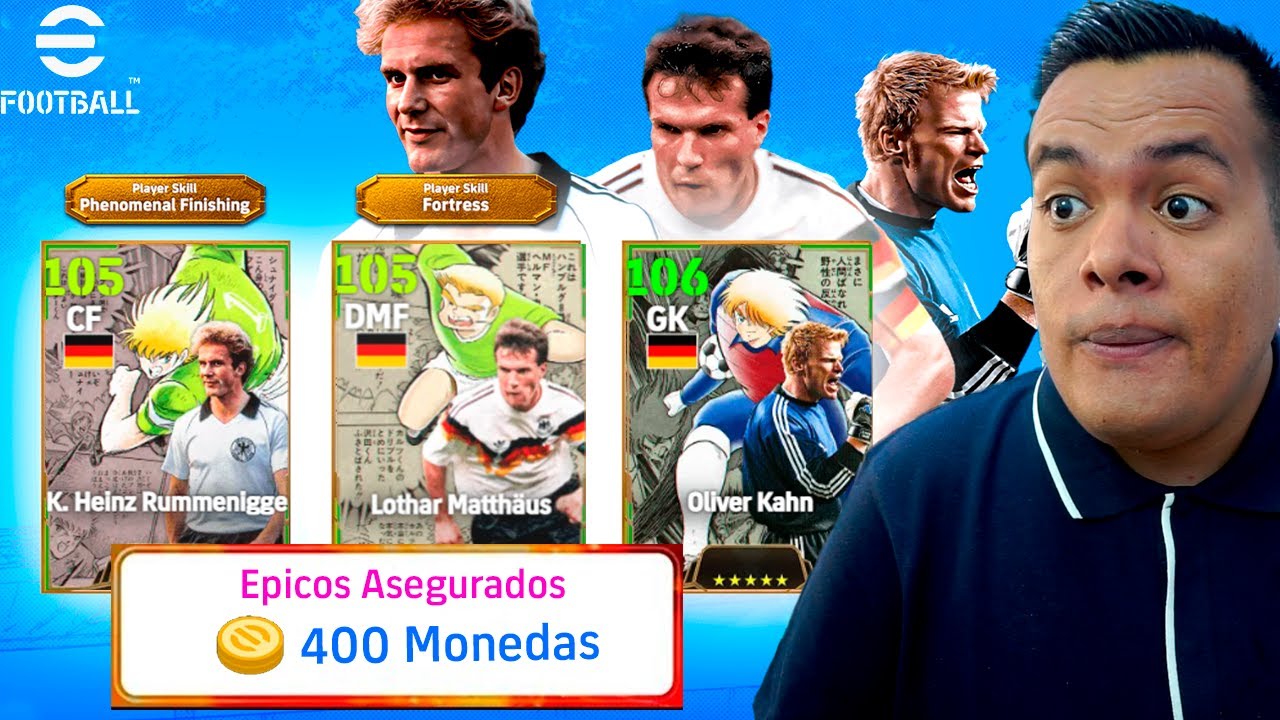 Ficho a RUMMENIGGE con 400 MONEDAS en los EPICOS ALEMANIA x CAPTAIN TSUBASA (eFootball)