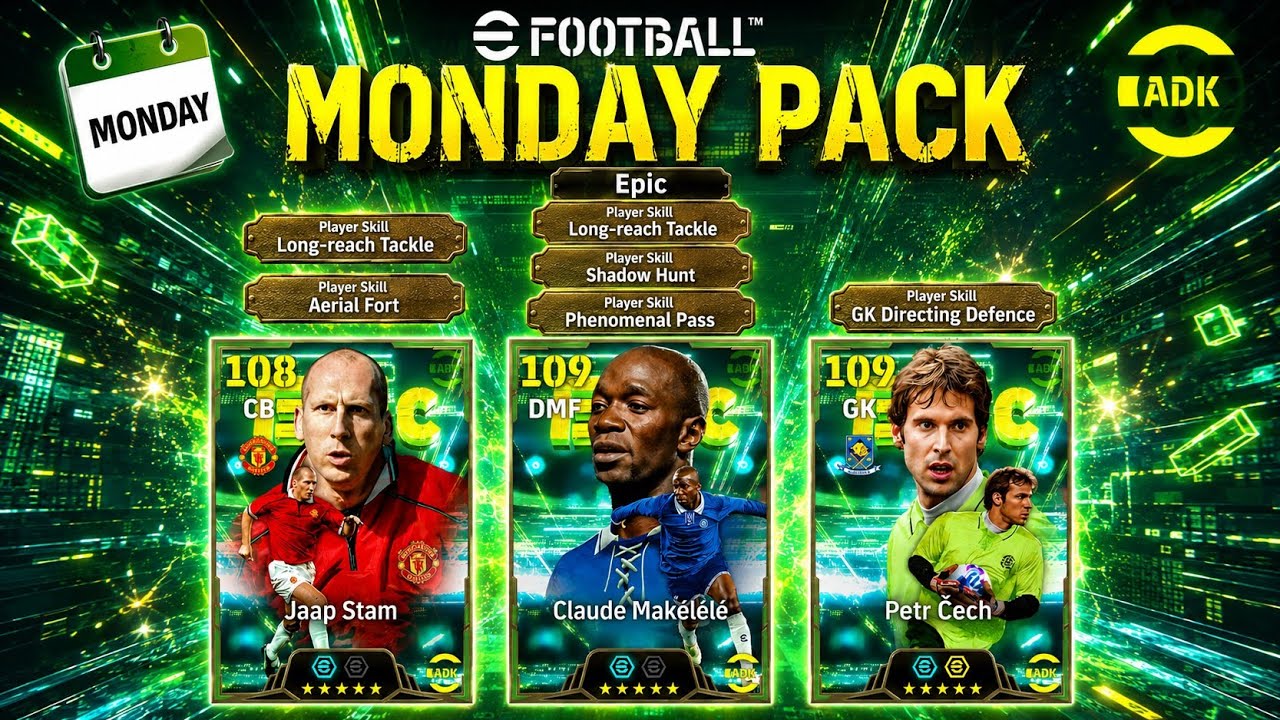 MONDAY PACK P.CECH 🧤, Stam , Makelele🧱 COMING LEAKED STATS & Playstyle eFootball 2027