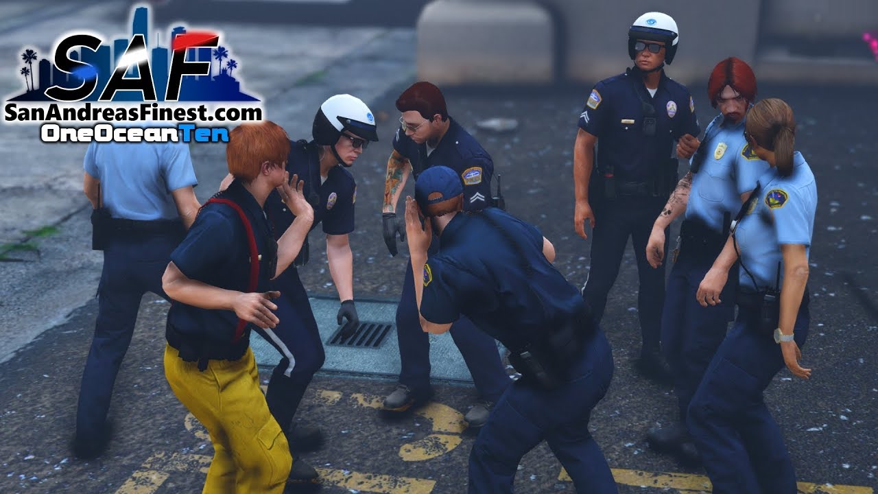 SA'F #215 - Police Vs. Fire Dance Off! | GTA V RP