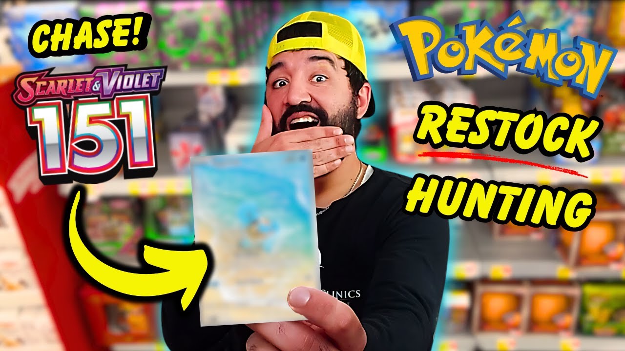 Pokemon RESTOCK Hunting & Pulling a CHASE from 151! 😱