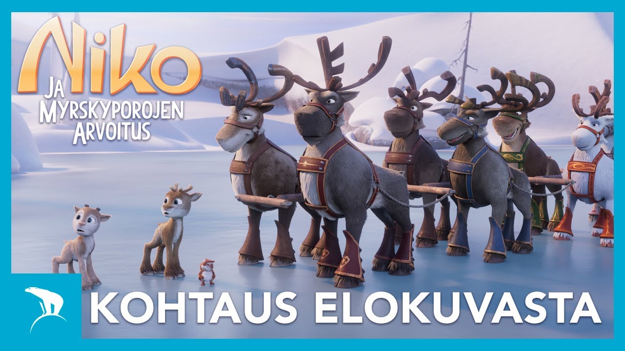 NIKO JA MYRSKYPOROJEN ARVOITUS elokuvateattereissa 11.10.2024 (kohtaus elokuvasta)