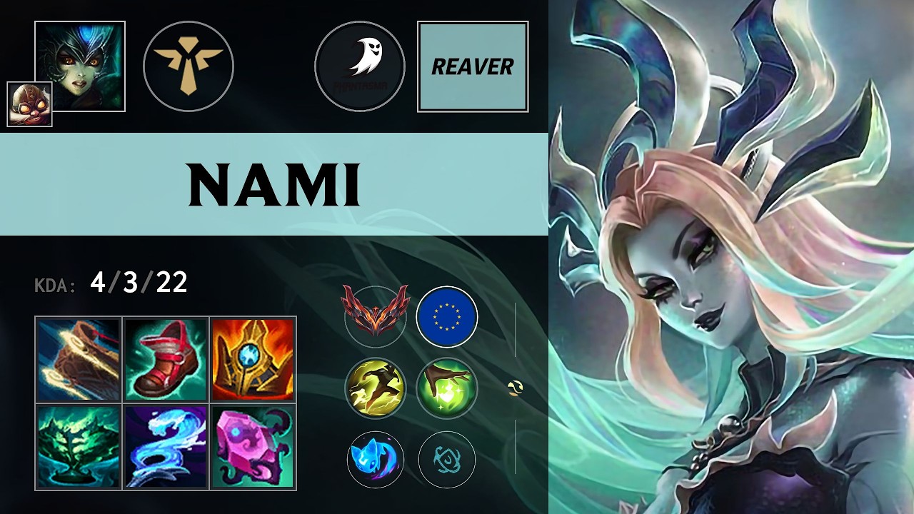 (TP REAVER) Nami Support vs Janna - EUW Grandmaster Patch 26.14