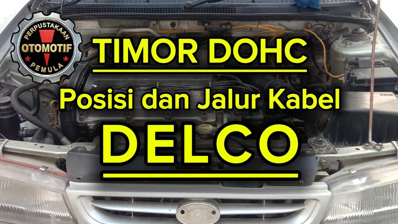 jalur, posisi dan warna kabel socket delco mobil timor dohc