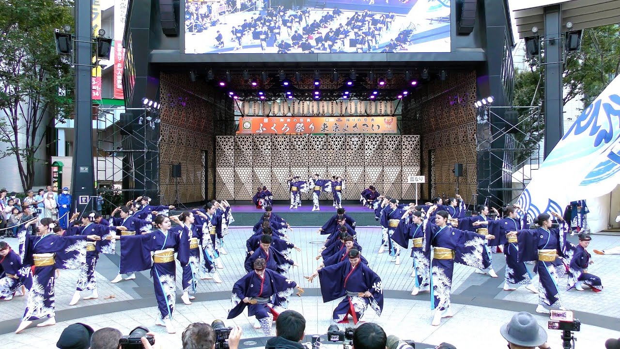 【4K】藍なり｜月詠〜TSUKIYOMI〜（第25回 東京よさこい 前夜祭/池袋西口公園会場）