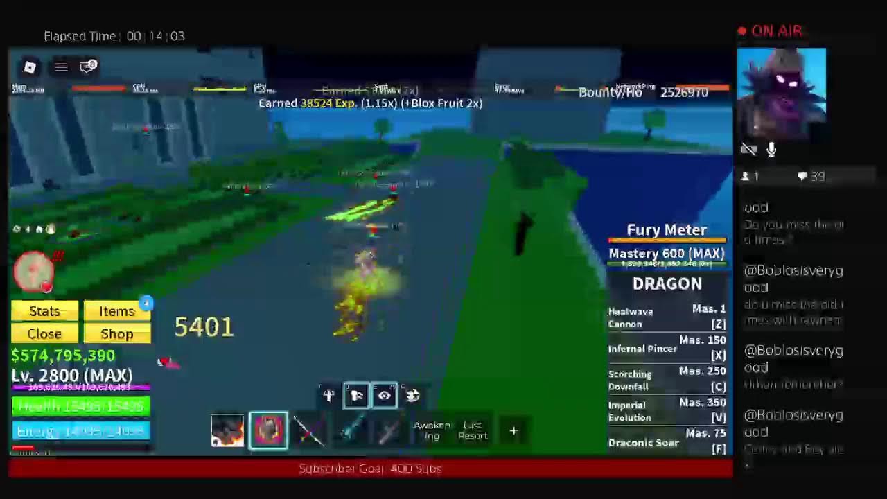 Doing Raids bounty Hunt Grind And More In Blox Fruits