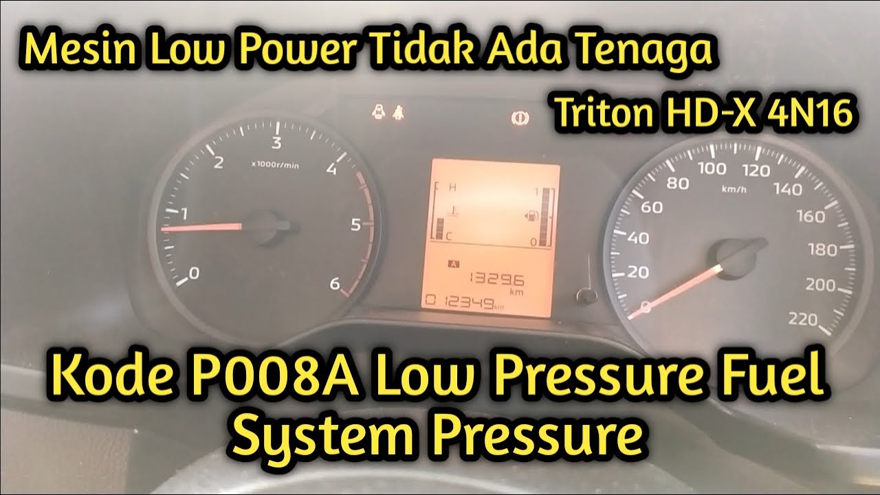 Kode P008A Low Pressure Fuel System Pressure - Triton HD-X 4N16