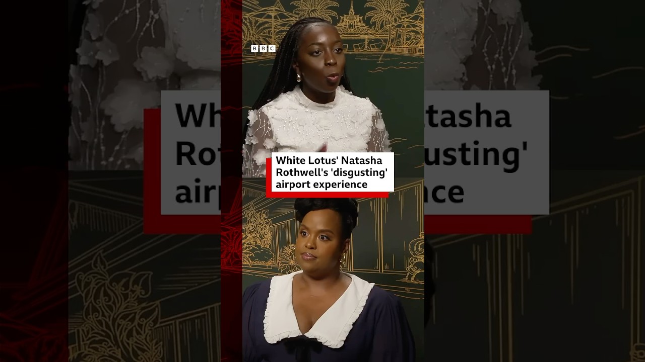 White Lotus' Natasha Rothwell's 'disgusting' airport experience. #WhiteLotus #TV&nbsp;#TVShow #BBCNews