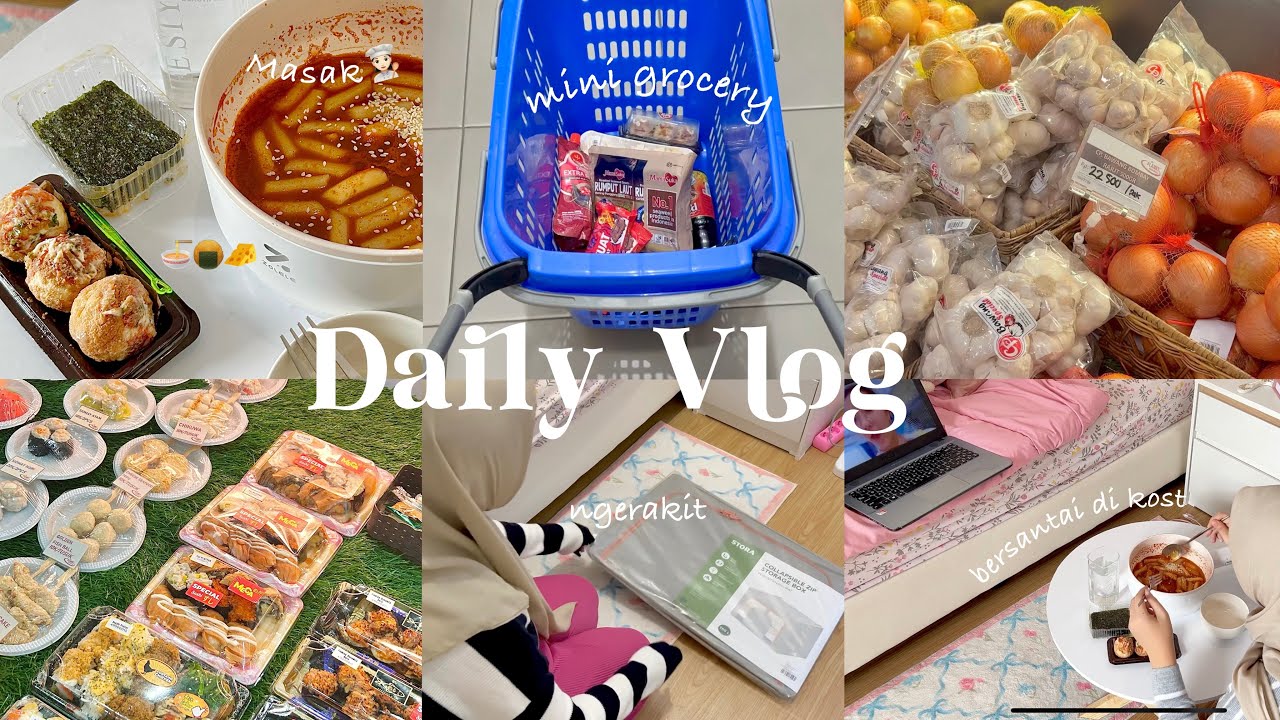 A day in my life💌kegiatan anak kost, masak dikamar⋆˙⟡♡