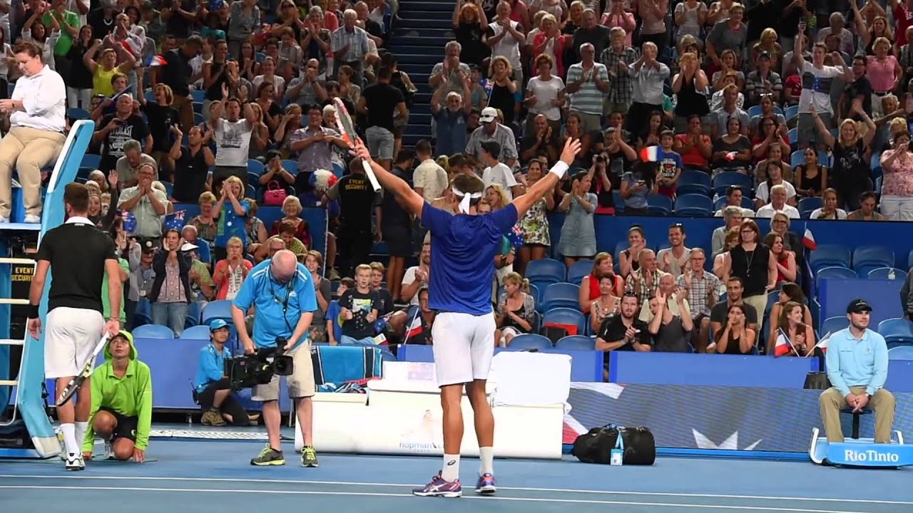 Amazing Matosevic match point - Hopman Cup 2015