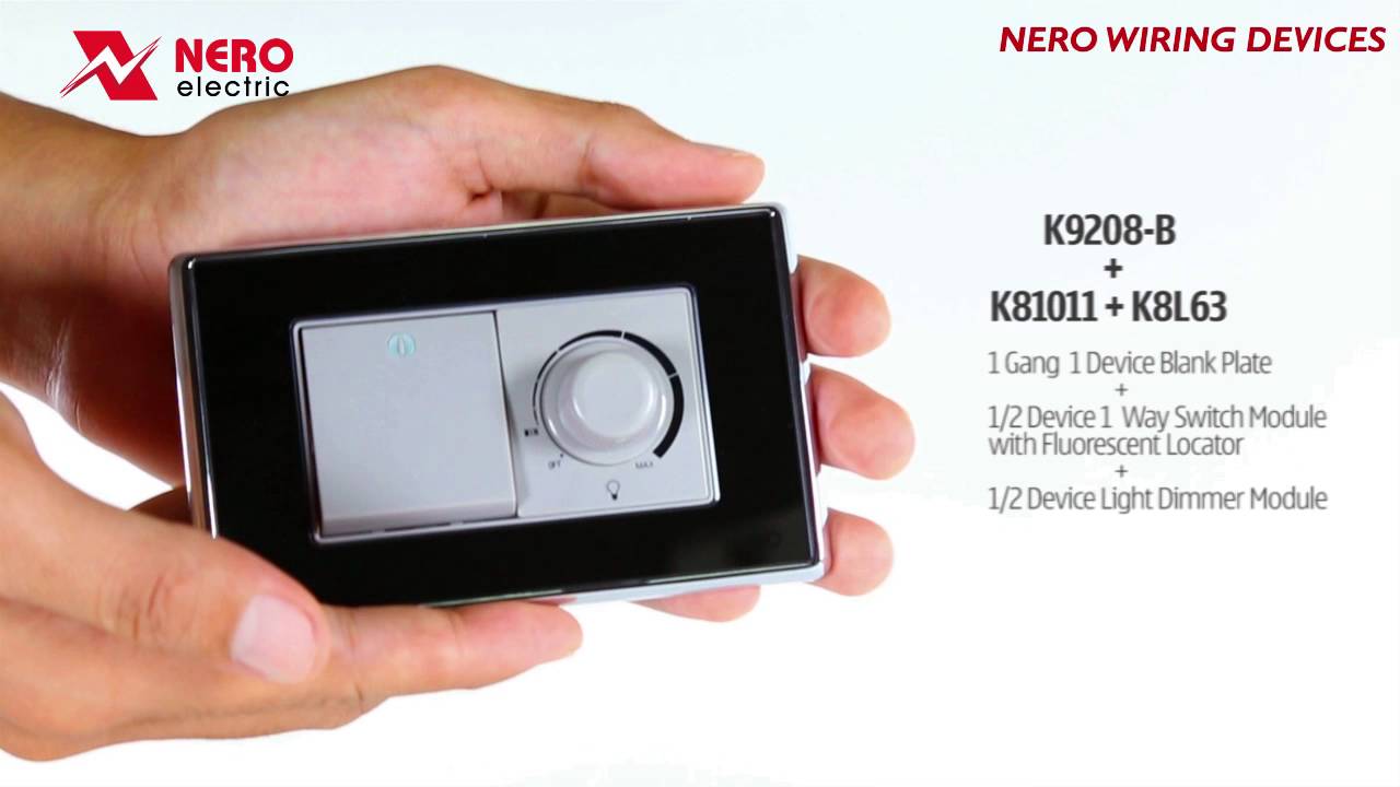 NERO WIRING DEVICES CRYSTAL K9208-B + K81011 + K8L63