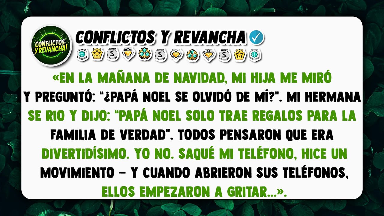 «En la mañana de Navidad, mi hija me miró y preguntó: “¿Papá Noel se olvidó de mí?”.