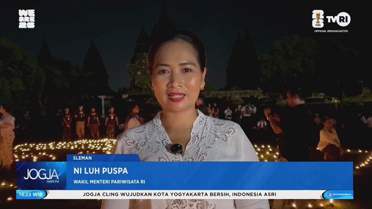 4K - PERAYAAN MAHASHIVARATRI, 1.008 DIPA TERANGI CANDI PRAMBANAN