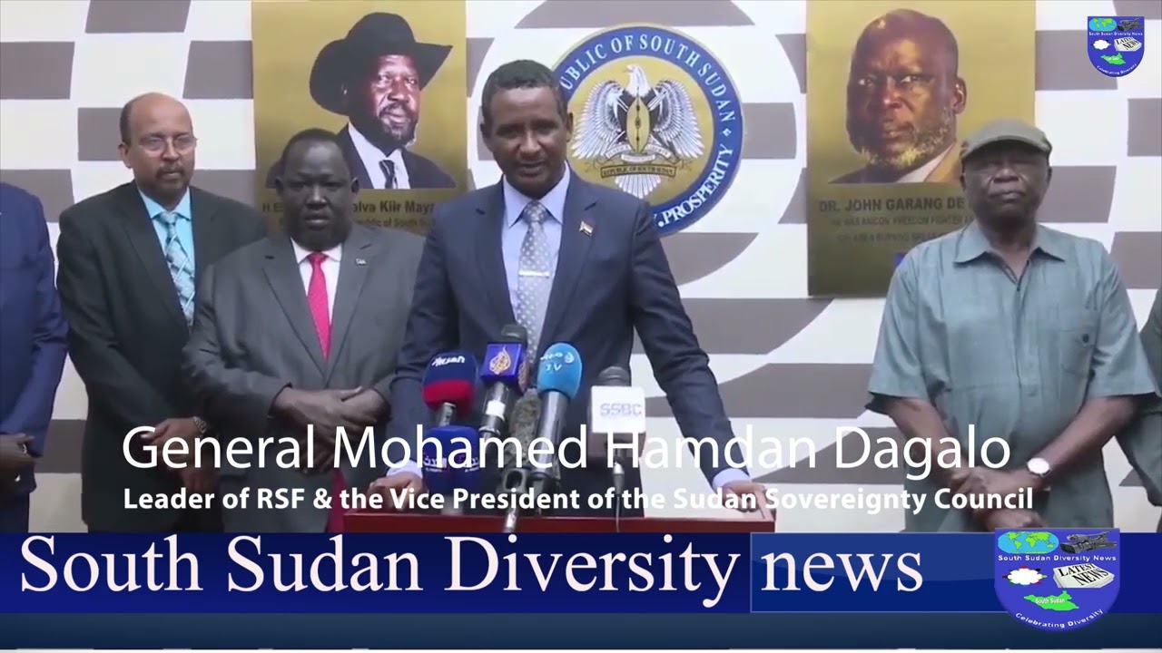 General Mohamed Hamdan Dagalo, RSF  leader & sudan VP, Peace talk with rebel leader Abdul Aziz