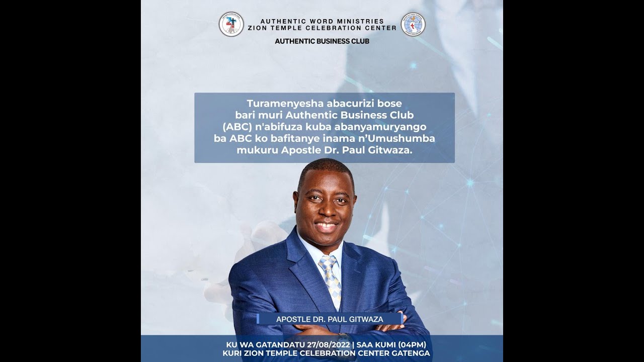 ABC | With Apostle Dr. Paul M. GITWAZA