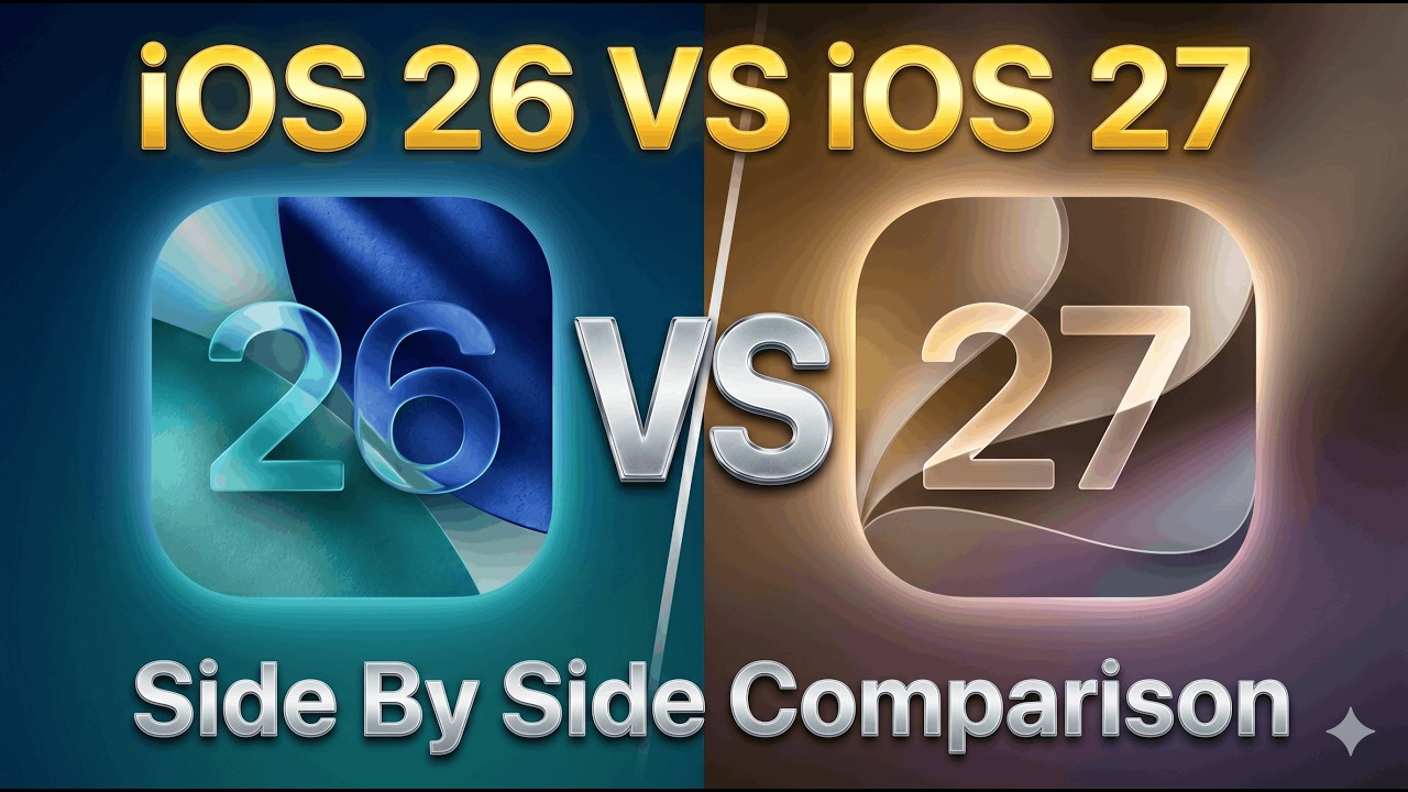 iOS 27 против iOS 26 &ndash; сравнение бок о бок!