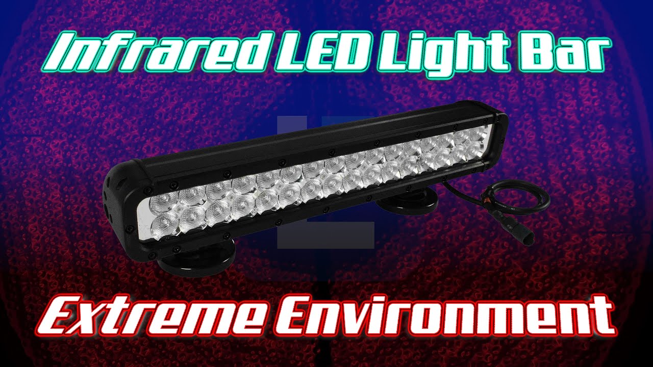 Infrared LED Light Bar with Magnetic Bases - Extreme Environment -  750/850/940Nm