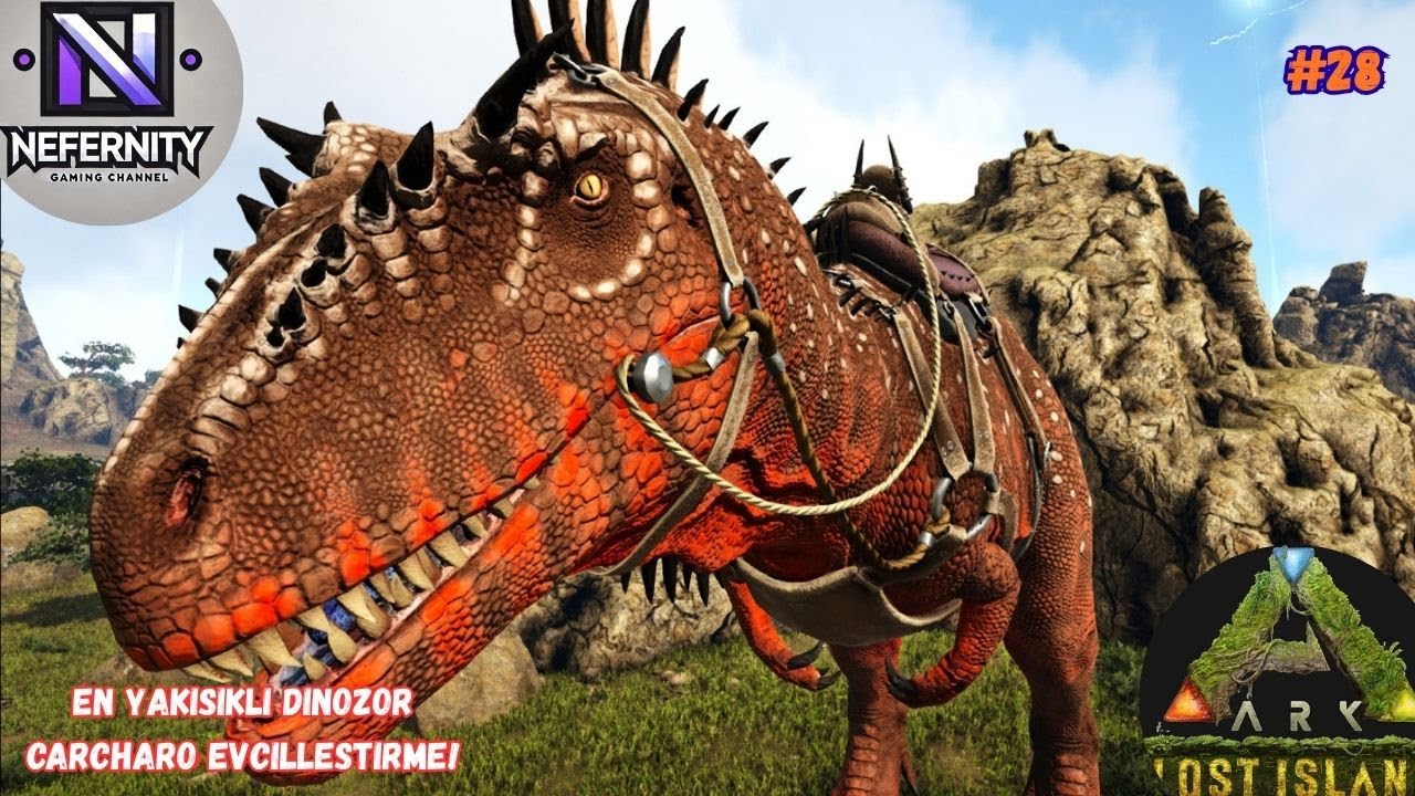 Giga'nın Yakışıklı Kuzeni Carcharo Evcilleştirme! Ark: Survival Evolved | Lost Island #28