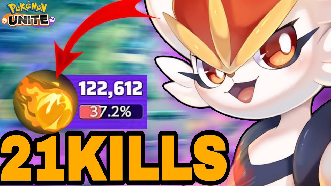 Cinderace Went INSANE 😱| 21kills & 122k Damage | Pokemon Unite