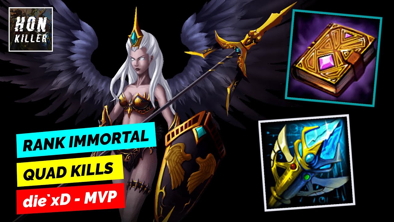 HoN Valkyrie STAFF OF THE MASTER with GRIMOIRE OF POWER - MVP