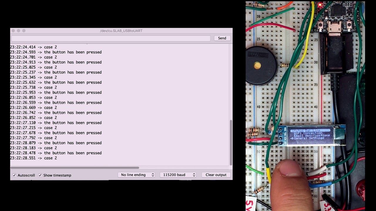 Esp 32 & Arduino - OLED Screen and Rotary Encoder - Problems with Nested Menus