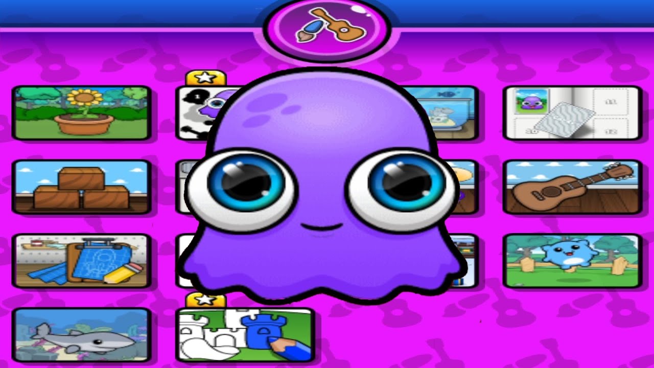 Moy 7 - Juego de Moy 7 con todos los minijuegos rosas completos.