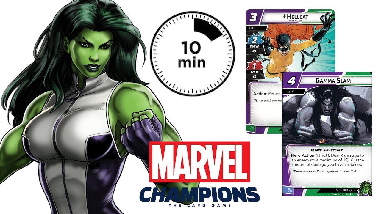 MARVEL CHAMPIONS | Aprende a jugar con Hulka en 10 minutos!